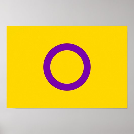 Intersex Pride Flag Poster (Vorne)