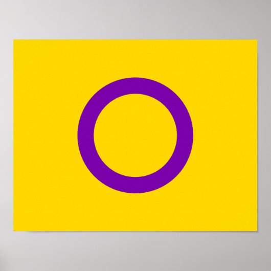 Intersex Pride Flag Poster (Vorne)