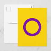 Intersex Pride Flag Postkarte (Vorne/Hinten)