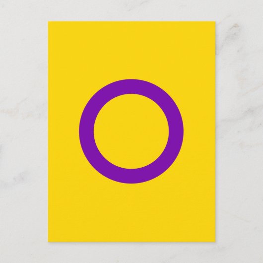 Intersex Pride Flag Postkarte (Vorderseite)