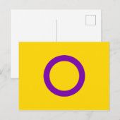 Intersex Pride Flag Postkarte (Vorne/Hinten)