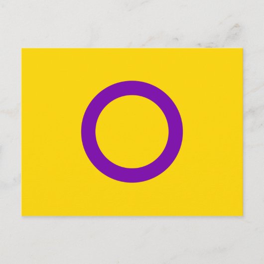 Intersex Pride Flag Postkarte (Vorderseite)