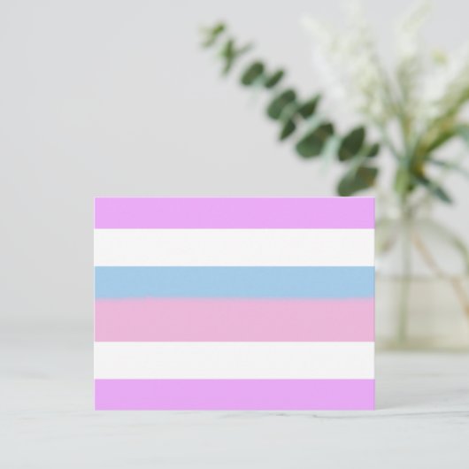 Intersex Pride Flag Postkarte (Stehend Vorderseite)