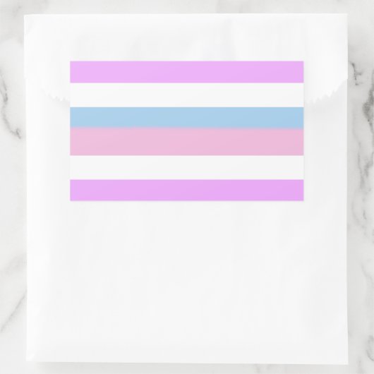 Intersex Pride Flag Rechteckiger Aufkleber (Tasche)