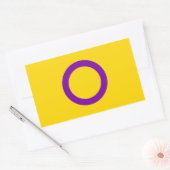 Intersex Pride Flag Rechteckiger Aufkleber (Umschlag)