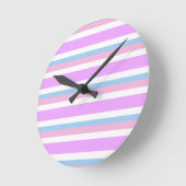 Intersex Pride Flag Runde Wanduhr (Winkel)