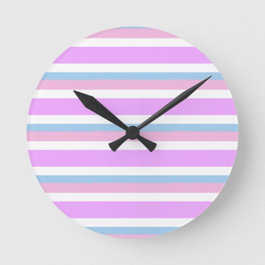 Intersex Pride Flag Runde Wanduhr (Vorderseite)