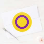 Intersex Pride Flag Runder Aufkleber (Umschlag)