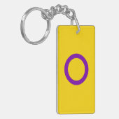 Intersex Pride Flag Schlüsselanhänger (Vorderseite links)