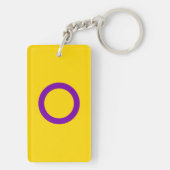 Intersex Pride Flag Schlüsselanhänger (Rückseite)