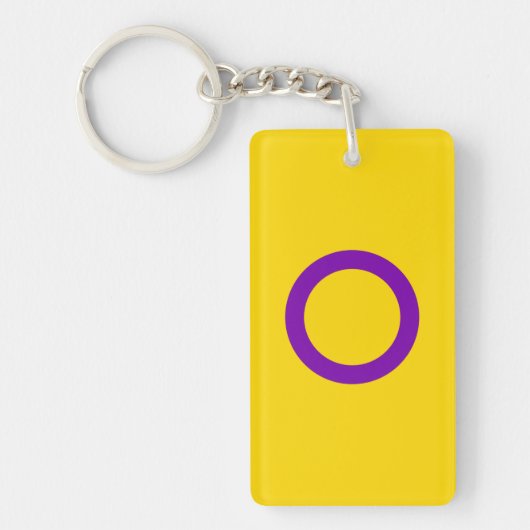 Intersex Pride Flag Schlüsselanhänger (Vorderseite)