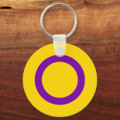 Intersex Pride Flag Schlüsselanhänger (Vorderseite)