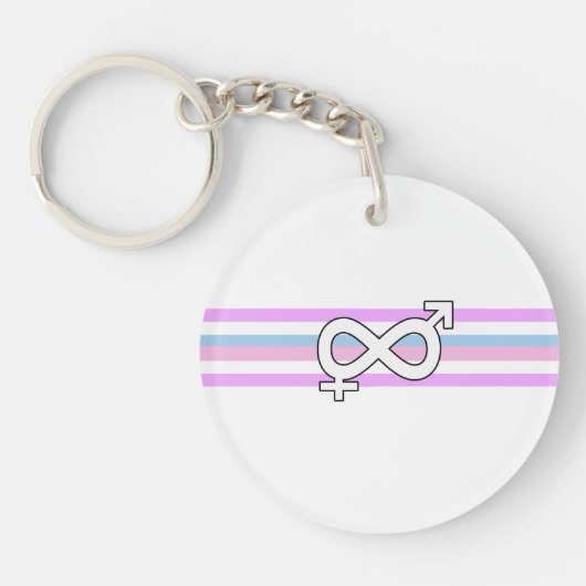 Intersex Pride Flag Schlüsselanhänger (Vorderseite)