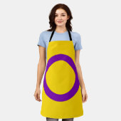 Intersex Pride Flag Schürze (Getragen)