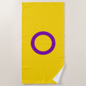 Intersex Pride Flag Strandtuch (Vorderseite)