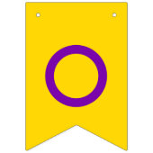 Intersex Pride Flag Wimpelkette (Zweite Fahne)