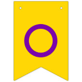 Intersex Pride Flag Wimpelkette (Erste Fahne)