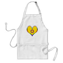 Intersex Pride Heart Adult Schürze