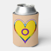 Intersex Pride Heart Can Cooler Dosenkühler (Kanne Vorderseite)