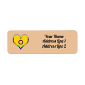 Intersex Pride Heart Label (Vorne)