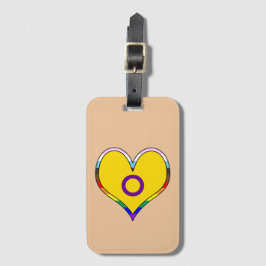 Intersex Pride Heart Luggage Tag Gepäckanhänger