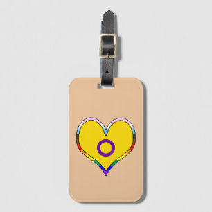 Intersex Pride Heart Luggage Tag Gepäckanhänger