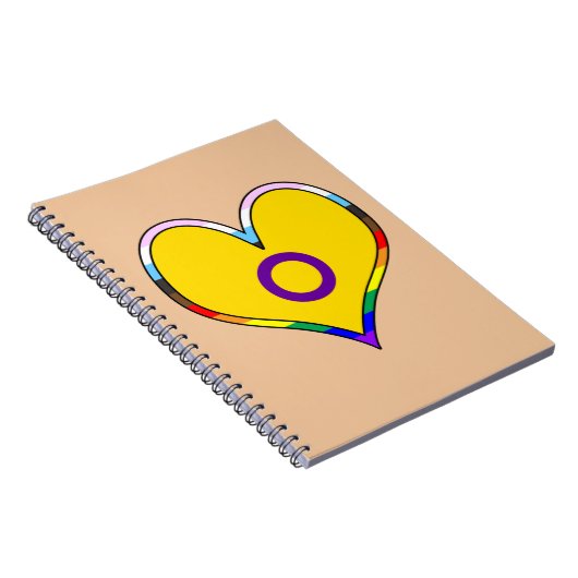 Intersex Pride Heart Notebook Notizblock (Rechte Seite)