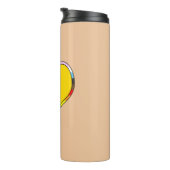 Intersex Pride Heart Thermal Tumbler Thermosbecher (Nach rechts gedreht)