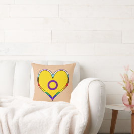 Intersex Pride Heart Throw Kissen