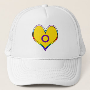 Intersex Pride Heart Trucker Mütze