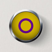 INTERSEX PRIDE MEDALLION BUTTON (Vorderseite)
