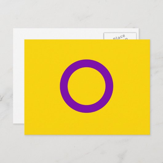 INTERSEX PRIDE POSTKARTE (Vorne/Hinten)