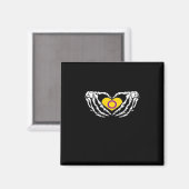 Intersex Pride Skeleton Halloween Goth Heart Class Magnet (Vorderseite/Rückseite)