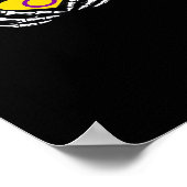 Intersex Pride Skeleton Halloween Goth Heart Class Poster (Ecke)