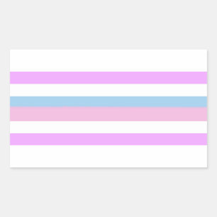 Intersex Pripes Rechteckiger Aufkleber