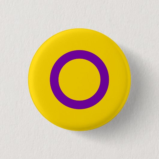 Intersex-Staffelflagge Button (Vorderseite)