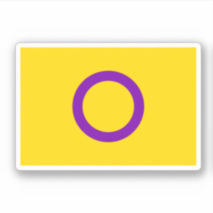 Intersex-Stolz-Flagge Aufkleber