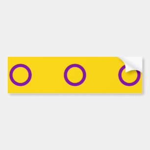 Intersex-Stolz-Flagge Autoaufkleber