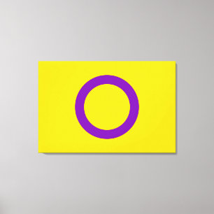 Intersex-Stolz-Flagge Leinwanddruck
