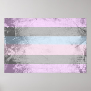 Intersex-Stolz-Flagge Poster