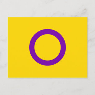 Intersex-Stolz-Flagge Postkarte