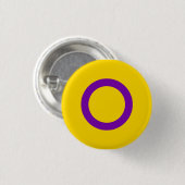 Intersex Stolz-Knopf (Kreis) Button (Vorne & Hinten)