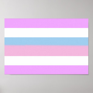 Intersex-Stolz-Streifen Poster