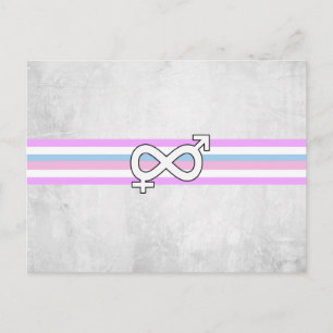 Intersex-Stolzflagge Postkarte