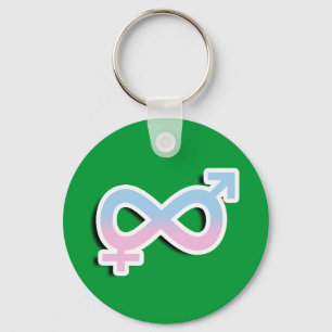 INTERSEX UNBEGRENZTES SYMBOL 3D SCHLÜSSELANHÄNGER