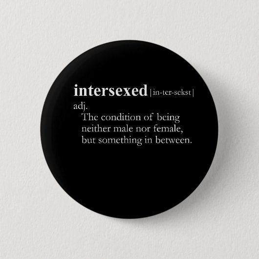 INTERSEXED (Definition) Button (Vorderseite)