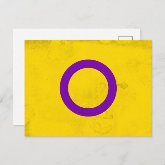 intersexuell postkarte (Vorne/Hinten)