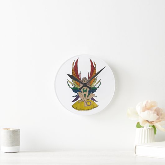 Intersexuelle Fee Runde Wanduhr (Zuhause)