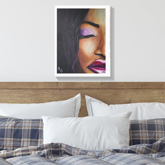 Interskopische Frau - Leinwand (Insitu (Schlafzimmer))