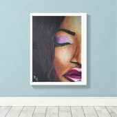 Interskopische Frau - Leinwand (Insitu (Holzboden))
